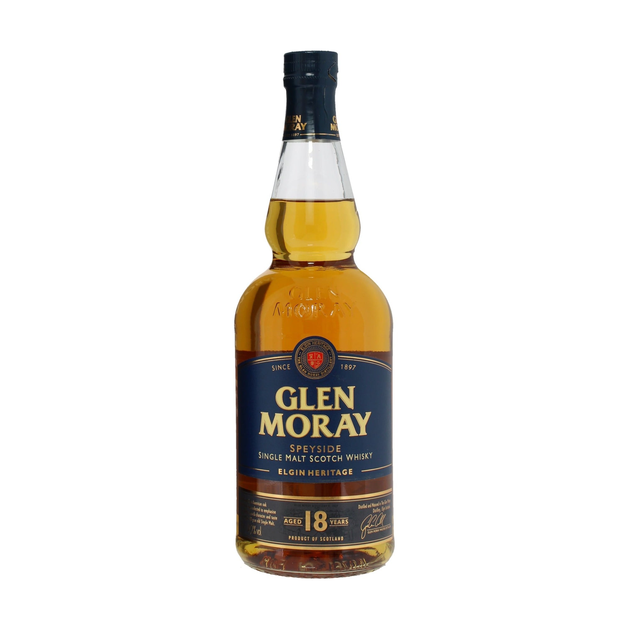 Glen Moray 18 Year Old Single Malt Scotch Whisky 700ml