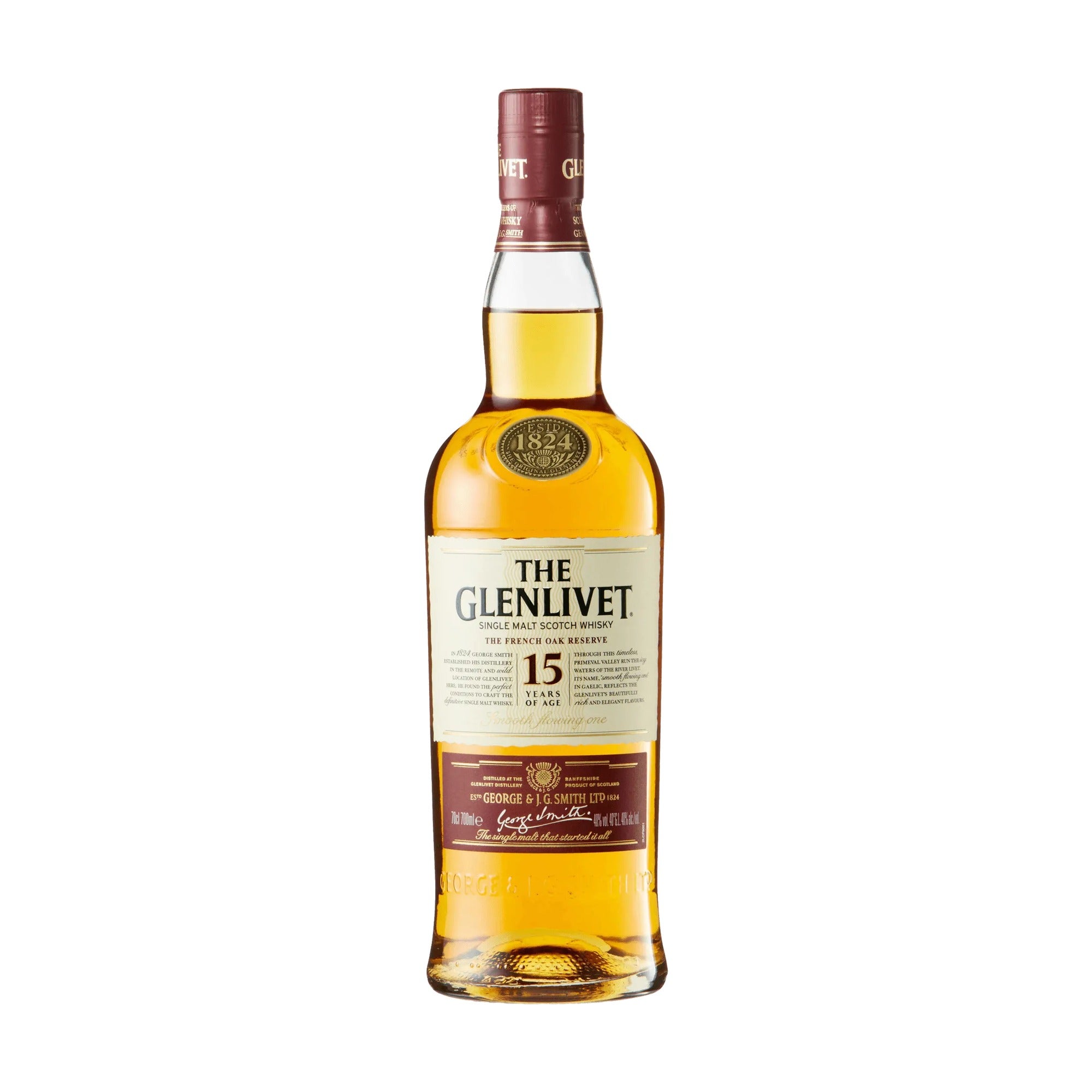 The Glenlivet 15 Year Old French Oak Reserve Single Malt Scotch Whisky 700ml