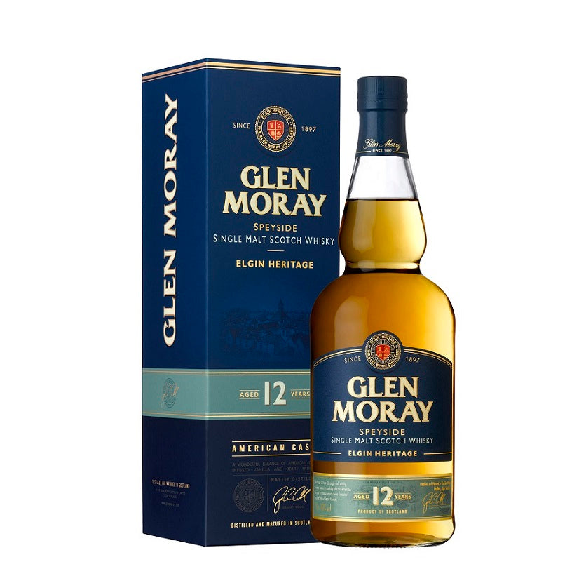 Glen Moray 12 Year Old Single Malt Scotch Whisky 700ml
