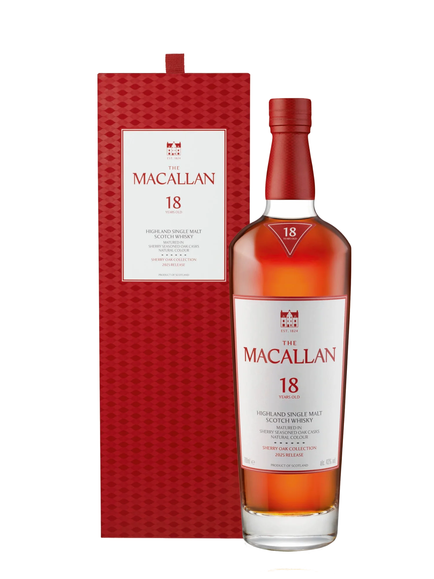 The Macallan 18 Year Old Sherry Oak Single Malt Scotch Whisky 700ml