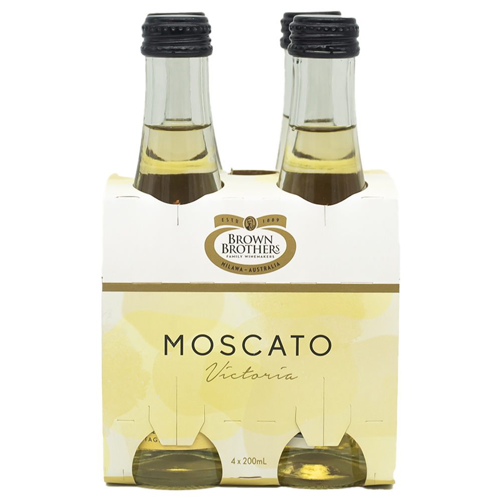 Brown Brothers Moscato Mini Multipack (4x200ml) [ Dessert Wine / White Wine ]
