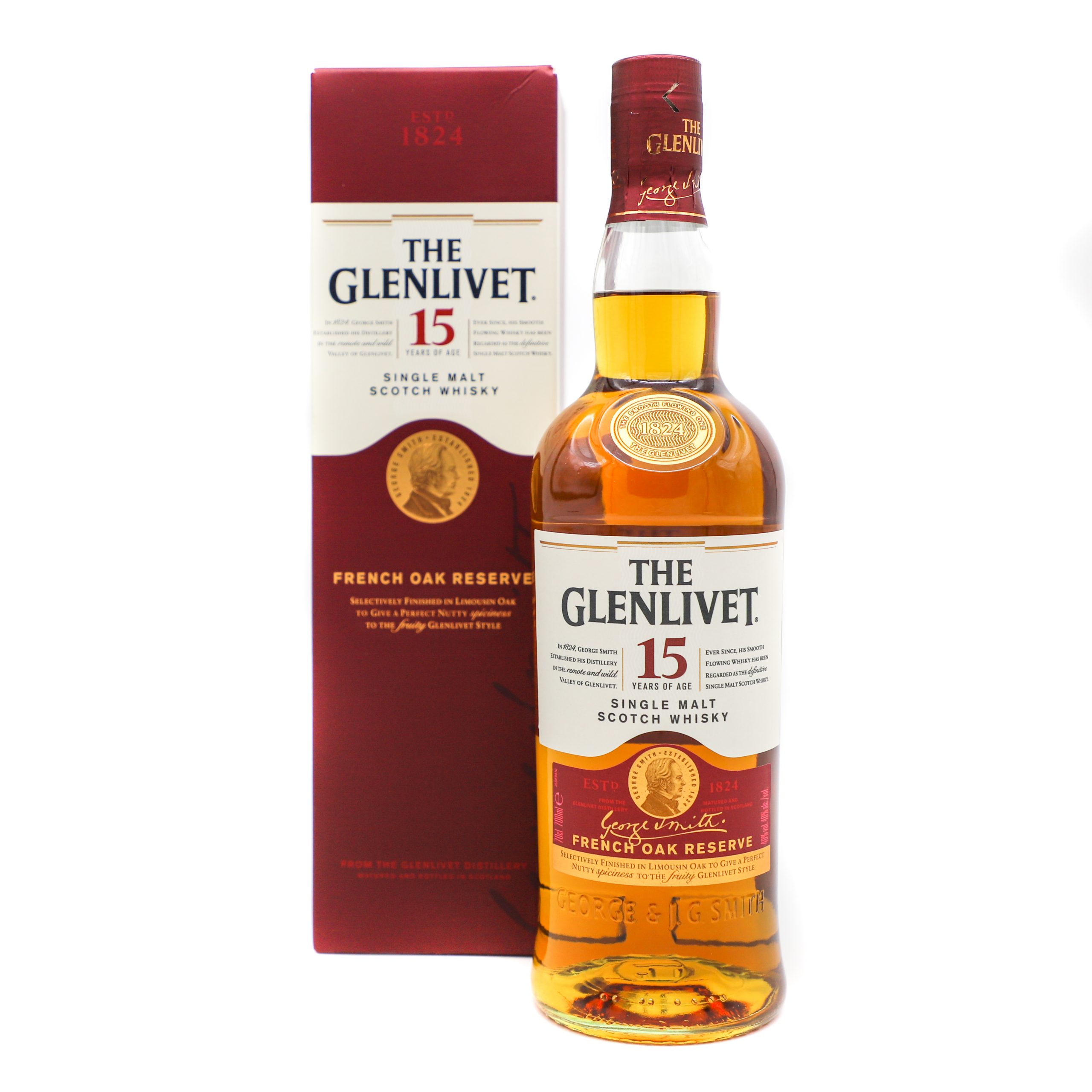 The Glenlivet 15 Year Old French Oak Reserve Speyside Single Malt Whisky 700ml