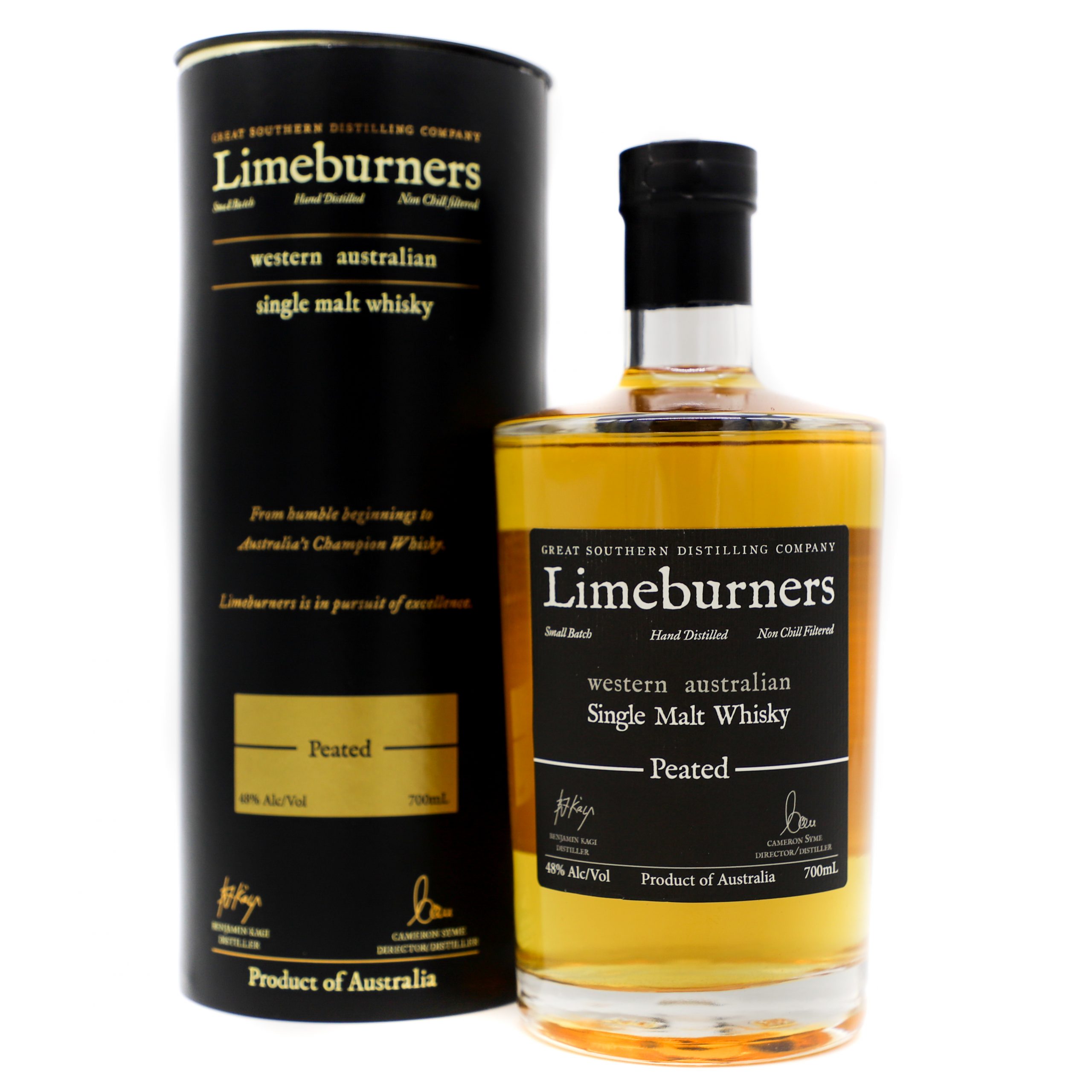 Limeburners Single Malt Peated Whisky 48% 700ml