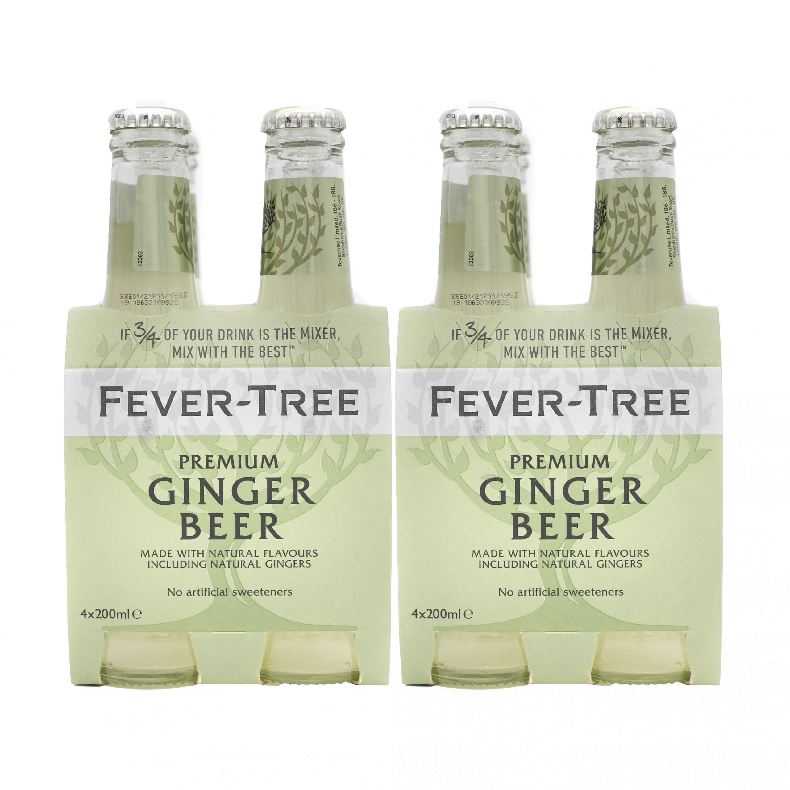 FeverTree Ginger Beer 200ml x 8 Bottles 3Kraters