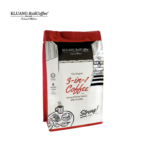 Original Kluang Rail Coffee 3 in 1 Kaw (8s x 36gm)