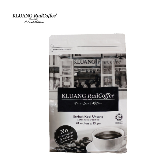 Original Kluang Rail Coffee Kopi O (20s x 15gm)