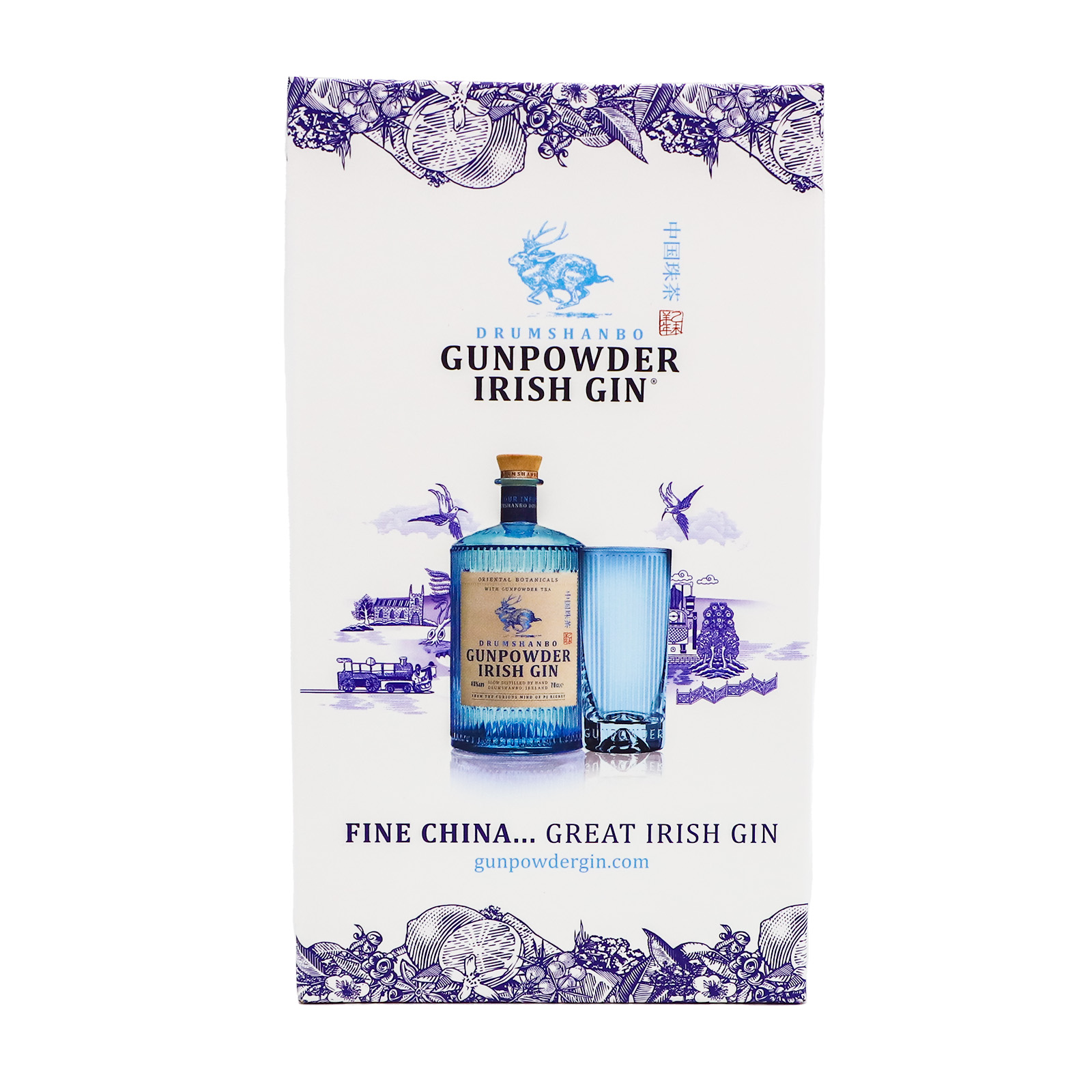 Drumshanbo Irish Gunpowder Gin 700ml Limited Edition Giftset with Glass